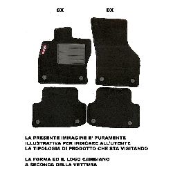 SERIE TAPPETI SAGOMATI MOQUETTE (4 PZ) C/2TAPPI X ALFA MITO 2008-