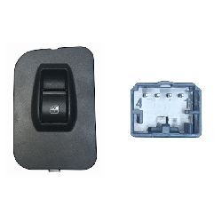 PULSANTIERA ANT DX ALZAV. 4 PIN FIAT FIORINO QUBO 08- / CITROEN NEMO 08- / PEUGEOT BIPPER 08-