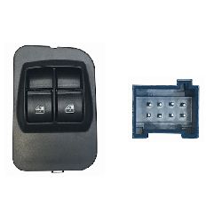 PULSANTIERA ANT SX ALZAV. DX + SX 8 PIN FIAT FIORINO QUBO 08- / CITROEN NEMO 08- / PEUGEOT BIPPER 08-