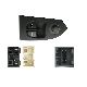 PULSANTIERA ANT. SX CITROEN JUMPER 02-06 / FIAT DUCATO 02-06 / PEUGEOT BOXER 02-06 ALZAV + RETROVISORI 2 INTERRUTTORI 24 PIN