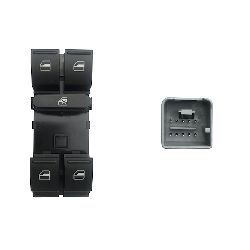BLOCCO COMANDI NERO/BIANCO ANT SX SEAT ALTEA 04- / IBIZA 08- / LEON 05- / TOLEDO 04- / VW GOLF 03- / PASSAT 05- / POLO 09- / TIG