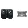 BLOCCO COMANDI ANT SX RENAULT CLIO 2012- / CAPTUR 2013- / TRAFIC 2014- / ALZAV. ANTERIORI 2 INTERRUTTORI 7 PIN