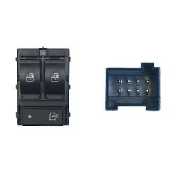BLOCCO COMANDI GRIGIO ANT SX ALZAV DX + SX C/BLOCCO PORTE (LOGO CHIAVE) 8 PIN RETROV NON RIB. ELETTRICAMENTE FIAT DUCATO 2006-20