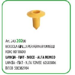50 PZ - BOCCOLA PER FERMAPANNELLI FIAT 60583806 ( 57269Z )