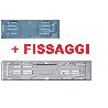 KIT COMPLETO PORTA TARGA ANT+POST IN ALLUMINIO C/FISSAGGI ( 32145 )