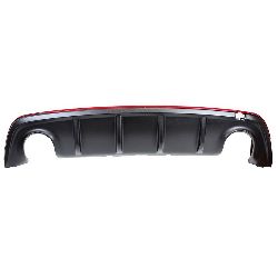 SPOILER PARAURTI POST. ALFA ROMEO GIULIETTA 2016 NERO MOD. DOPPIO SCARICO C/PROF. ROSSO