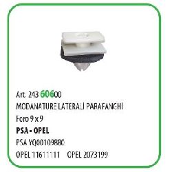 50 PZ - FISSAGGIO MODANATURE PEUGEOT / OPEL ( 55268T )