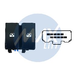 BLOCCO COMANDI ANT SX ALZAV ANT DX/SX 10PIN CONNETTORE BLU RENAULT MEGANE 2002-2005 / MASTER 2010- 2014- 2021- / TRAFIC 2006-20