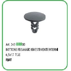 50 PZ - BOTTONE FISSAGGIO RIVESTIMENTI 8.0 X 17 ? MM.6.5 UNIVERSALE ( 50136 )