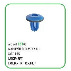 100 PZ - MADRE VITE IN PLASTICA ? 8 VITE 4.8 FIAT ( 57284Z )