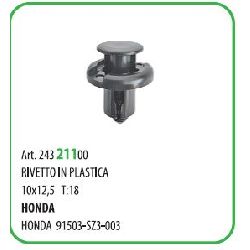 10 PZ - RIVETTO IN PLAST. A BOTTONE T18-10X16 ? MM.10 HONDA ( 71409 )