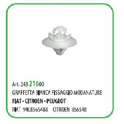 50 PZ - GRAFFETTA FISSAGGIO MODANATURA CITROEN PEUGEOT ( 71530 )