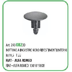 50 PZ - BOTTONE FISS. RIVESTIM. MM.9.5X19.5 ? MM.8 FIAT 1301019808 ( 50112Z )
