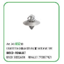 50 PZ - GRAFFETTA FISSAGGIO MODANATURE RENAULT 7703077421 ( 71187 )