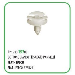 100 PZ - BOTTONE FISSAGGIO IVECO - FIAT 5755291 ( 50343 )