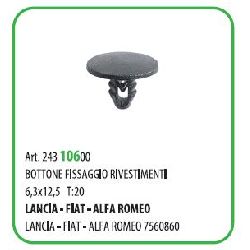 100 PZ - BOTTONE FISSAGGIO RIVESTIMENTI MM 8X14.5 ? 6.3 FIAT ( 50353 )