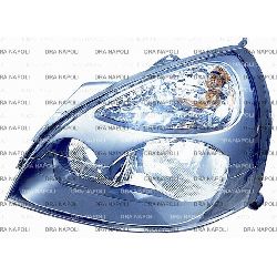 FARO H1/H7 PRED. REG EL SX RENAULT CLIO 2001- PAR NERA