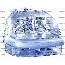 FARO H1/H1/H7 C/FEND.PRED.REG. ELETT DX FIAT DOBLO' 2000-2005