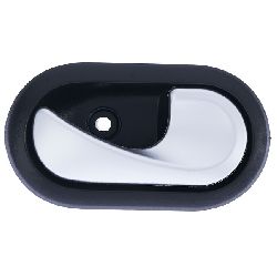 MANIGLIA APRIP INT ANT E POST SX D. DUSTER 2010 - SANDERO 2008 C/LEVA ARG -MOSTR NERA CLIP