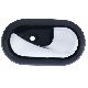 MANIGLIA APRIP INT ANT E POST DX D. DUSTER 2010 - SANDERO 2008 C/LEVA ARG -MOSTR NERA CLIP