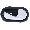 MANIGLIA APRIP INT ANT E POST DX D. DUSTER 2010 - SANDERO 2008 C/LEVA ARG -MOSTR NERA CLIP