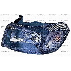 FARO H4 PRED. REG. ELETT SX FORD TRANSIT 2000- PAR NERA