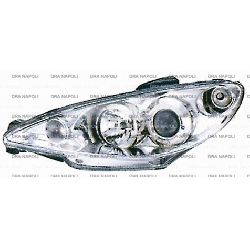 KIT FARO CON LENT CROM PEUGEOT 206 1998- ATT PORTALAMPADE 4 INCASTRI 3 PIN