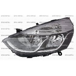 FARO H7-H1 C/MOTORE ELET T. SX RENAULT CLIO 2012- PARAB NERA BORDO INTERNO CROMATO
