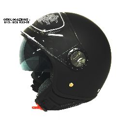 DEMI-JET MOD. 101/BIS DOPPIA VISIERA NERO OPACO - XL