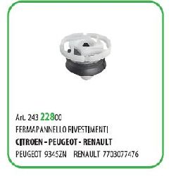 25 PZ - FERMA PANNELLO PEUGEOT 9345ZN 55286 