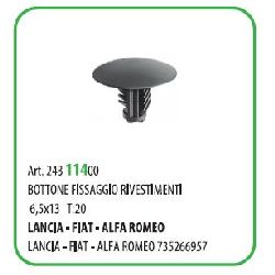 50 PZ - BOTTONE FISSAGGIO RIVESTIMENTI 8.2X15.5 ? MM.6.5 FIAT 50502Z 