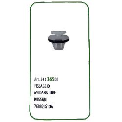 25 PZ - GRAFFETTA FISSAGGIO MODANATURE NISSAN 76882JG10A 72469 