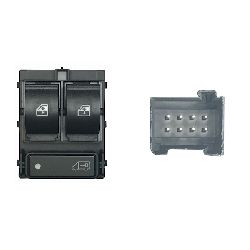 BLOC COMAN GRIGIO ANT SX ALZAV DX + SX C/BL PORTE (LOGO FURGONE) 8 PIN RETR NON RIB. ELETTRI CITROEN JUMPER 06- / FIAT DUCATO 2