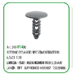 50 PZ - BOTTONE FISSAGGIO RIVESTIMENTI 8X23 ? MM.6.5 FIAT ( 50189 )