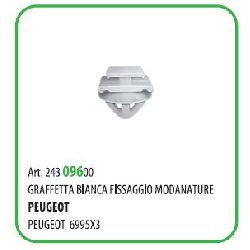 100 PZ - GRAFFETTA FISSAGGIO MODANATURE PEUGEOT 6995X3 ( 50204T )