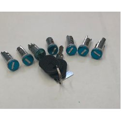 KIT CILINDRETTI SERRAT. PORTA COMPL. 7 PZ C/2 CHIAVI FIAT DUCATO 1994-2001