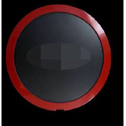 COPRIMOZZO FIAT 500 2007 15'' NERA C/BORDO ROSSO